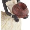 imageDeco 79 Polystone Woman Decorative Sculpture Sitting African Home Decor Statue with Red Water Pot Accent Figurine 6quot x 6quot x 10quot CreamCream