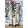 imageDeco 79 Polystone Woman Decorative Sculpture Sitting African Home Decor Statue with Red Water Pot Accent Figurine 6quot x 6quot x 10quot CreamWhite