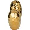 imageDeco 79 Porcelain Ceramic Heart Decorative Sculpture Dimensional Angled Origami Inspired Home Decor Statue Accent Figurine 8quot x 3quot x 8quot GoldGold