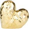 imageDeco 79 Porcelain Ceramic Heart Decorative Sculpture Dimensional Angled Origami Inspired Home Decor Statue Accent Figurine 8quot x 3quot x 8quot GoldGold