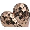 imageDeco 79 Porcelain Ceramic Heart Decorative Sculpture Dimensional Angled Origami Inspired Home Decor Statue Accent Figurine 8quot x 3quot x 8quot GoldRose Gold