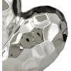 imageDeco 79 Porcelain Ceramic Heart Decorative Sculpture Dimensional Angled Origami Inspired Home Decor Statue Accent Figurine 8quot x 3quot x 8quot GoldSilver