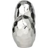 imageDeco 79 Porcelain Ceramic Heart Decorative Sculpture Dimensional Angled Origami Inspired Home Decor Statue Accent Figurine 8quot x 3quot x 8quot GoldSilver