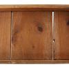 imageDeco 79 Rustic Wood Rectangle Tray Set of 3 14quot 16quot 18quotW BrownNatural Wood Finish  Set of 3