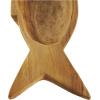 imageDeco 79 Teak Wood Fish Handmade Tray Set of 2 24quot 16quotW Brown232 x 58 x 25