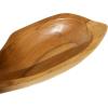 imageDeco 79 Teak Wood Fish Handmade Tray Set of 2 24quot 16quotW Brown235 x 64 x 21