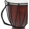 imageDeco 79 Wood Drum Handmade Decorative Sculpture Djembe Home Decor Statue with Rope Accents Accent Figurine 9quot x 10quot x 16quot Brown7 x 7 x 12