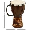imageDeco 79 Wood Drum Handmade Decorative Sculpture Djembe Home Decor Statue with Rope Accents Accent Figurine 9quot x 10quot x 16quot Brown7 x 7 x 12