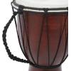 imageDeco 79 Wood Drum Handmade Decorative Sculpture Djembe Home Decor Statue with Rope Accents Accent Figurine 9quot x 10quot x 16quot Brown7 x 7 x 12