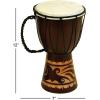 imageDeco 79 Wood Drum Handmade Decorative Sculpture Djembe Home Decor Statue with Rope Accents Accent Figurine 9quot x 10quot x 16quot Brown7 x 7 x 12