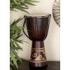 imageDeco 79 Wood Drum Handmade Decorative Sculpture Djembe Home Decor Statue with Rope Accents Accent Figurine 9quot x 10quot x 16quot Brown9 x 10 x 16