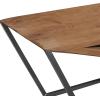imageDeco 79 Wood Open Diagonal Frame Bench 69quot x 16quot x 18quot Brown