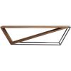 imageDeco 79 Wood Open Diagonal Frame Bench 69quot x 16quot x 18quot Brown