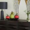 imageDeco 79 Metal Fruit Decorative Sculpture Decorative Home Decor Statue with Platter Accent Figurine 18quot x 10quot x 11quot Multi ColoredRed