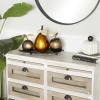 imageDeco 79 Metal Fruit Decorative Sculpture Decorative Home Decor Statue with Platter Accent Figurine 18quot x 10quot x 11quot Multi ColoredSilver