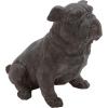 imageDeco 79 Polystone Bulldog Decorative Sculpture Weathered Sitting Home Decor Statue Accent Figurine 17quot x 9quot x 13quot Brown