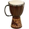 imageDeco 79 Wood Drum Handmade Decorative Sculpture Djembe Home Decor Statue with Rope Accents Accent Figurine 9quot x 10quot x 16quot Brown7 x 7 x 12