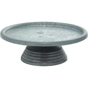 imageDeco 79 Metal Galvanized Cake Stand 13quot x 13quot x 4quot Gray
