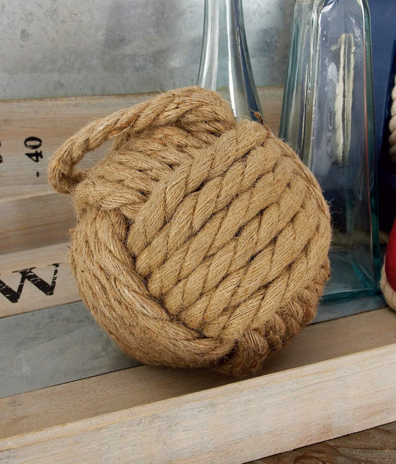 imageDeco 79 Jute Rope Knot Decorative Sculpture Home Decor Statues with Hanging Loop set of 2 Accent Figurines 7quot x 7quot x 14quot Multi ColoredMulticolor