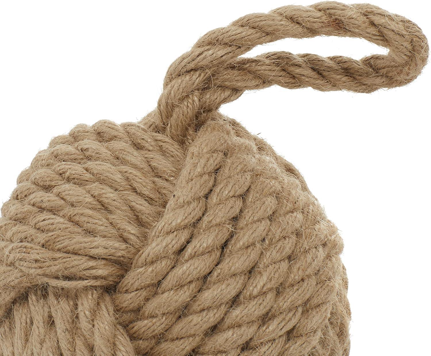 imageDeco 79 Jute Rope Knot Decorative Sculpture Home Decor Statues with Hanging Loop set of 2 Accent Figurines 7quot x 7quot x 14quot Multi ColoredMulticolor