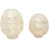 imageCosmoLiving by Cosmopolitan Metal Indoor Outdoor Candle Lantern Tealight Decorative Lantern Candle Holder Set of 2 Lantern 13quot 10quotH GoldGold