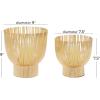 imageCosmoLiving by Cosmopolitan Metal Indoor Outdoor Candle Lantern Tealight Decorative Lantern Candle Holder Set of 2 Lantern 13quot 10quotH GoldGold