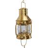 imageDeco 79 Brass Metal Indoor Outdoor Candle Lantern Decorative Lantern Candle Holder with Handle Lantern 6quot x 7quot x 9quot GoldGold