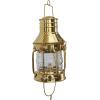 imageDeco 79 Brass Metal Indoor Outdoor Candle Lantern Decorative Lantern Candle Holder with Handle Lantern 6quot x 7quot x 9quot GoldGold