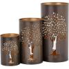 imageDeco 79 Lantern 12quot 9quot 6quot Brown 3 Count