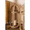 imageDeco 79 Rustic Wood and Glass Candle Lantern 10quotW x 29quotH Brown Clear