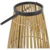 imageThe Novogratz Wicker Handmade Slatted Frame Decorative Candle Lantern with Handle 11quot x 11quot x 20quot Brown11 x 11 x 20