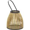 imageThe Novogratz Wicker Handmade Slatted Frame Decorative Candle Lantern with Handle 11quot x 11quot x 20quot Brown15 x 13 x 13