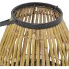 imageThe Novogratz Wicker Handmade Slatted Frame Decorative Candle Lantern with Handle 11quot x 11quot x 20quot Brown15 x 13 x 13