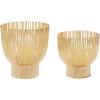 imageCosmoLiving by Cosmopolitan Metal Indoor Outdoor Candle Lantern Tealight Decorative Lantern Candle Holder Set of 2 Lantern 13quot 10quotH GoldGold