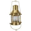 imageDeco 79 Brass Metal Indoor Outdoor Candle Lantern Decorative Lantern Candle Holder with Handle Lantern 6quot x 7quot x 9quot GoldGold