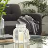 imageDeco 79 Glass Decorative Candle Lantern with Rope Handle 8quot x 7quot x 8quot Clear8 X 7 X 8
