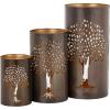 imageDeco 79 Lantern 12quot 9quot 6quot Brown 3 Count