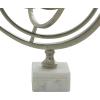 imageDeco 79 Aluminum Armillary Globe with Marble Base 10quot x 7quot x 13quot SilverSilver