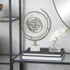 imageDeco 79 Aluminum Armillary Globe with Marble Base 10quot x 7quot x 13quot SilverSilver