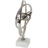 imageDeco 79 Aluminum Armillary Globe with Marble Base 10quot x 7quot x 13quot SilverSilver