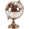 imageDeco 79 Aluminum Globe with Tiered Base 7quot x 6quot x 11quot CopperCopper