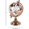imageDeco 79 Aluminum Globe with Tiered Base 7quot x 6quot x 11quot CopperCopper