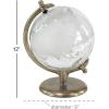 imageDeco 79 Aluminum Globe with Tiered Base 7quot x 6quot x 11quot CopperWhite