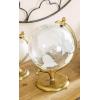 imageDeco 79 Aluminum Globe with Tiered Base 7quot x 6quot x 11quot CopperWhite