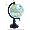 imageDeco 79 Aluminum Metal Globe 9quot x 8quot x 16quot CopperBrown