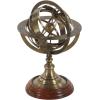 imageDeco 79 Brass Metal Compass Armillary Globe 11quot x 8quot x 8quot Gold