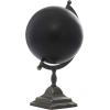 imageDeco 79 Industrial Metal Round Globe 11quot x 10quot x 18quot Black