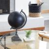 imageDeco 79 Industrial Metal Round Globe 11quot x 10quot x 18quot Black