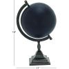 imageDeco 79 Industrial Metal Round Globe 11quot x 10quot x 18quot Black