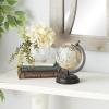 imageDeco 79 Mango Wood Globe 6quot x 5quot x 9quot BlackCream